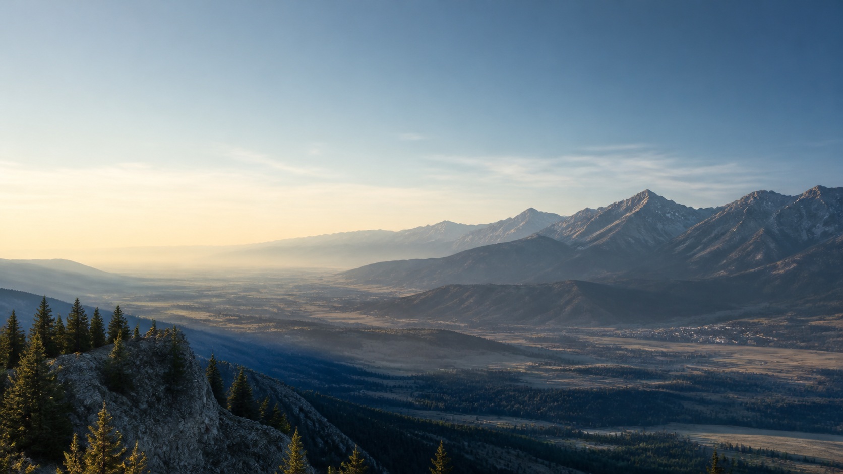 Mountain valley across the Intermountain West